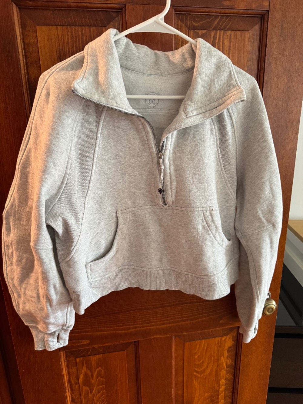 Lululemon cropped scuba quarter zip